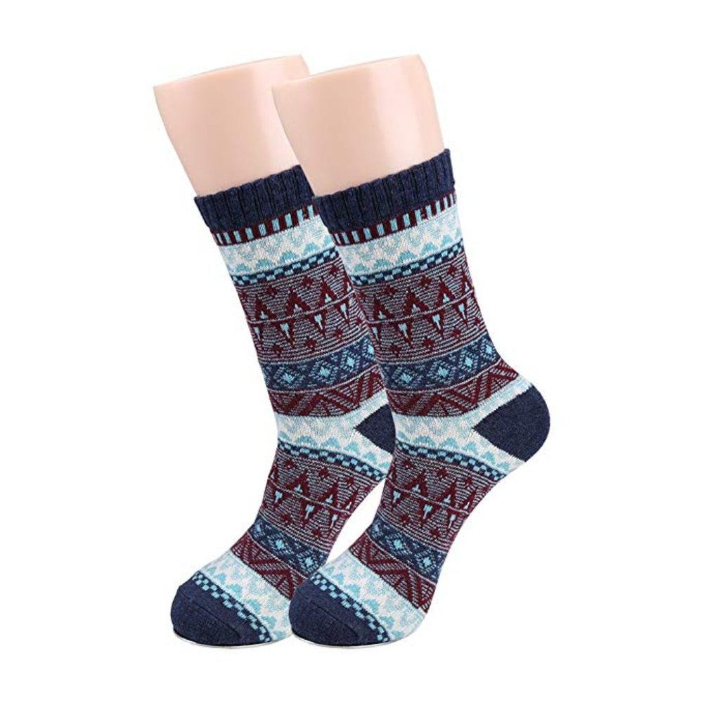 ✨✨BRAND NEW 5 Pairs Men's Vintage Cony Hair Crew Socks - Picture 2 of 7